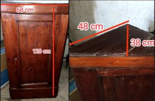 Mueble rinconera alacena antiguo s XIX
