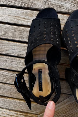 Tacones plataforma negros Zara