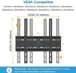 supporto per TV da parete 26/55 pollici