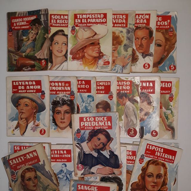 Colección Violeta LOTE 55 antiguas novelas años 40