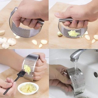 🧶➖63%🧶 Prensa de ajos balancín de acero inox