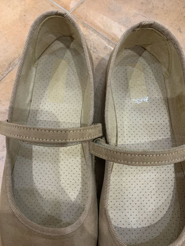 Merceditas terciopelo taupe.N*39