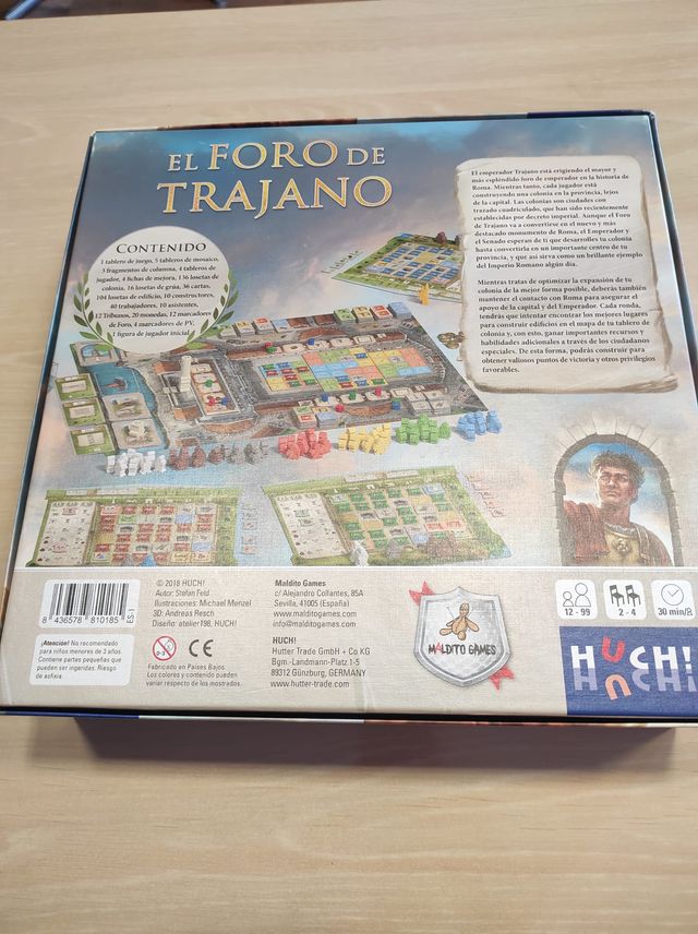 Forum Trajanum gioco da tavolo Feld