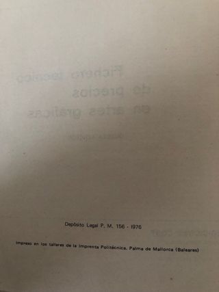 libro antiguo de artes graficas