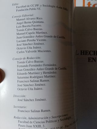 Sociedad y Utopía n*8. Hecho Religioso