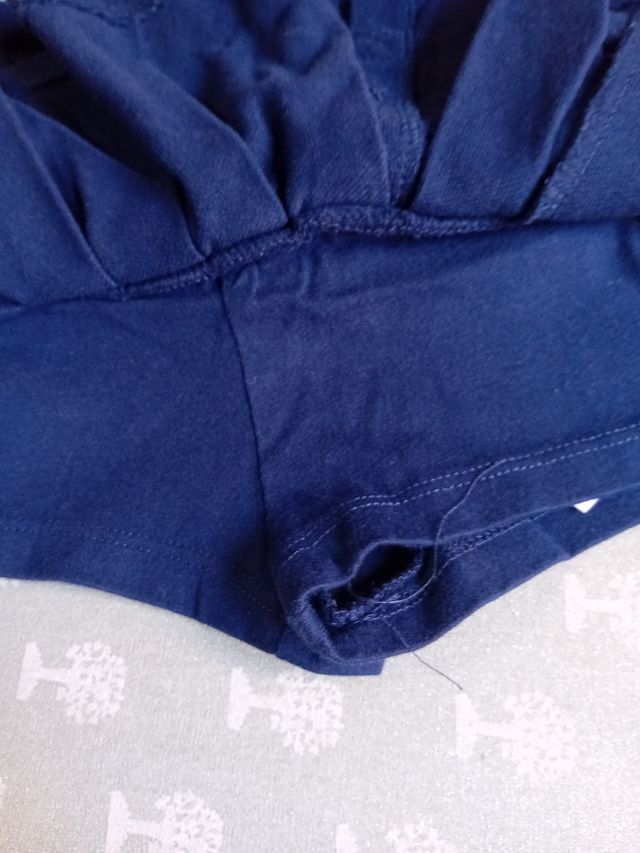 Gonnellina a pieghe blu