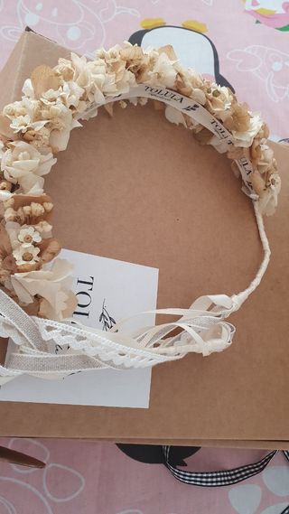 Corona flores comunión