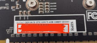 Tarjeta gráfica Zotac GTX 1050 Ti 4GB GDDR5 (2 ud)