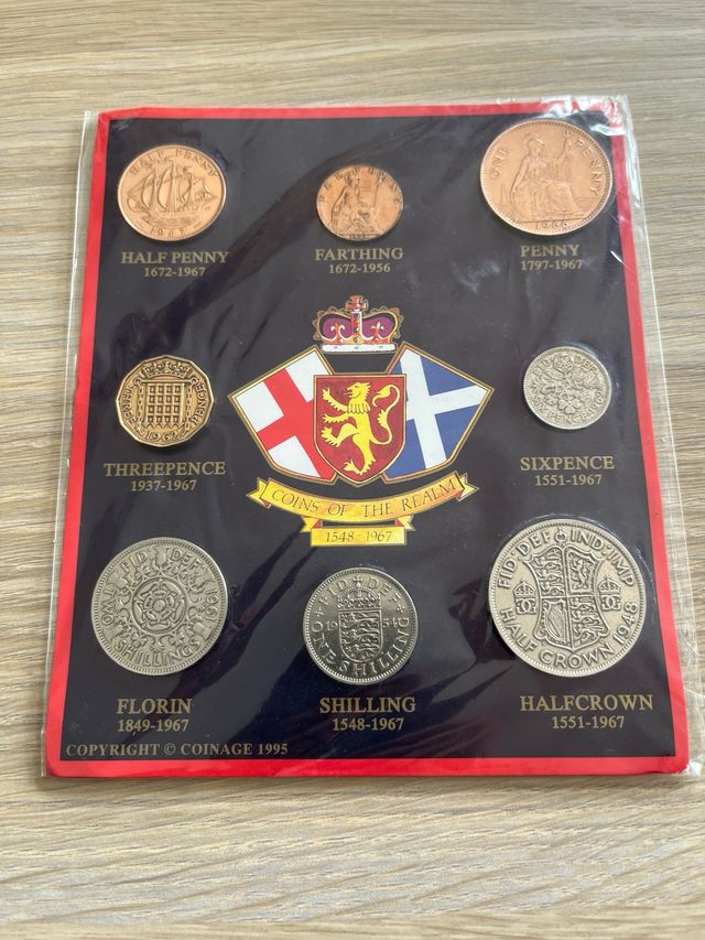 Juego de monedas “coins of the realm 1548-1967”