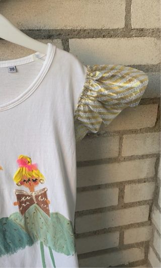 Vestido niña muñecas pintado a mano 7/8 alos