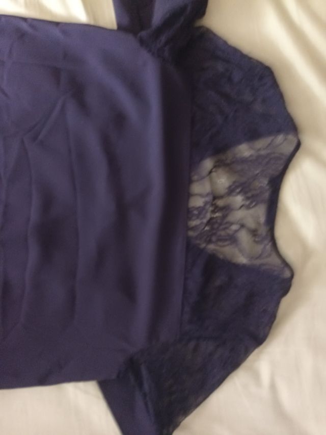 Vestido negro con encaje