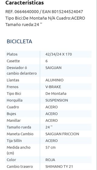 Bicicleta de montaña en buen estado