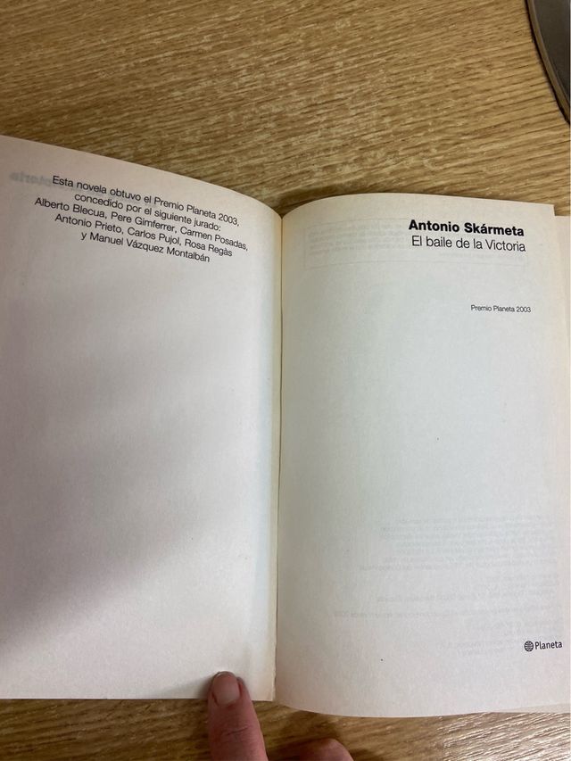 Libro El baile de la Victoria