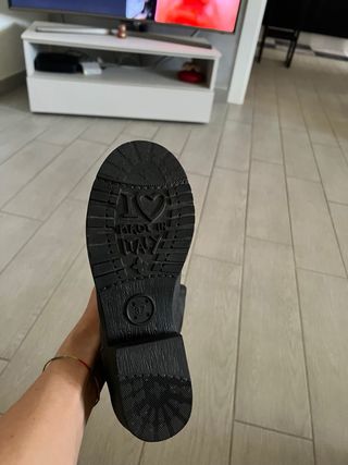 Stivaletto pelle grigio antracite