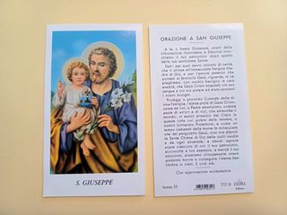 100 santini holy card SAN GIUSEPPE egim