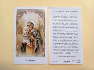 100 santini holy card SAN GIUSEPPE egim