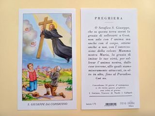 100 santini holy card SAN GIUSEPPE DA COPERTINO