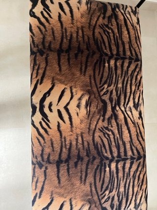 Banco de forja animal print