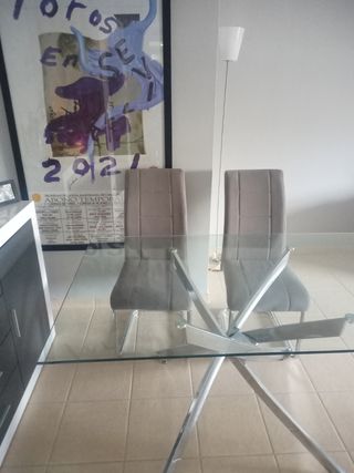 Mesa salón + 6 sillas