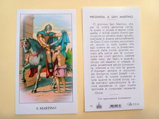 100 santini holy card SAN MARTINO egim