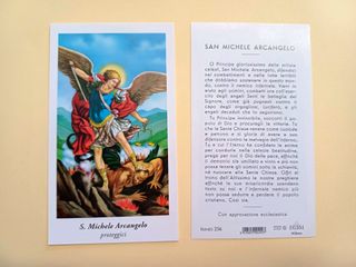 100 santini holy card SAN MICHELE ARCANGELO