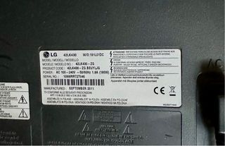 Televisión LCD LG 42" 42LK430