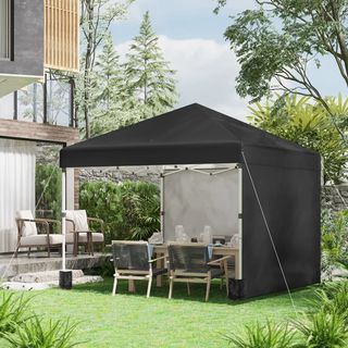 Gazebo da Giardino Pieghevole ad Altezza Regolabil
