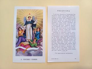 100 santini holy card SAN VINCENZO FERRERI egim