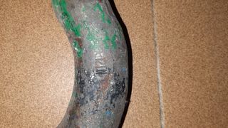 Tres grilletes industriales