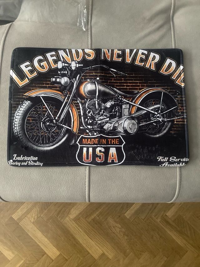 Alfombrilla baño de motocicleta vintage