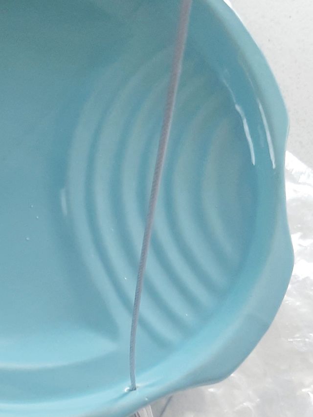 Precioso bebedero para aves Gres azul+ACERO