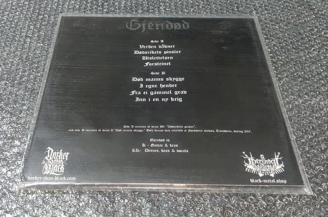 GJENDØD SKYGGER FRA DODSRIKET LP VINYL BLACK METAL