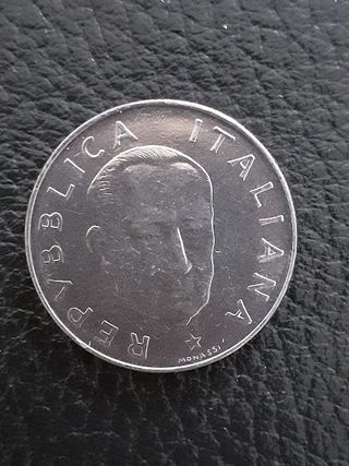 Moneta 100 lire commemorativa Marconi anno 1974