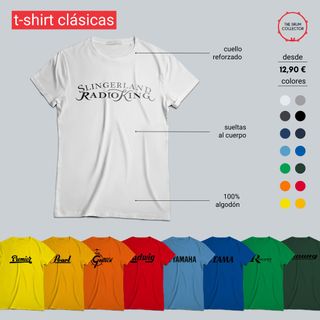 Camisetas Ludwig/Premier/Gretsch/Slingerland y más