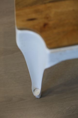 Silla de comedor madera y metal.