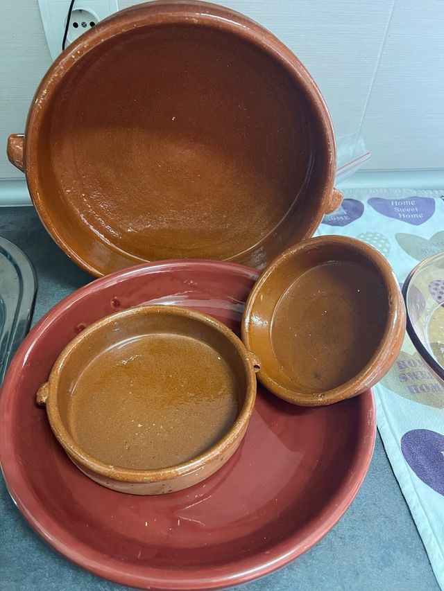 Lote de cuentes de barro