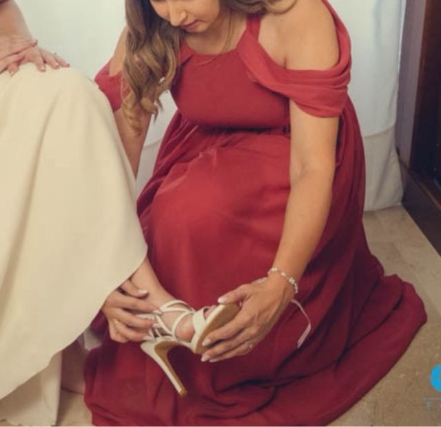 Vestido Boda Rosa Canela