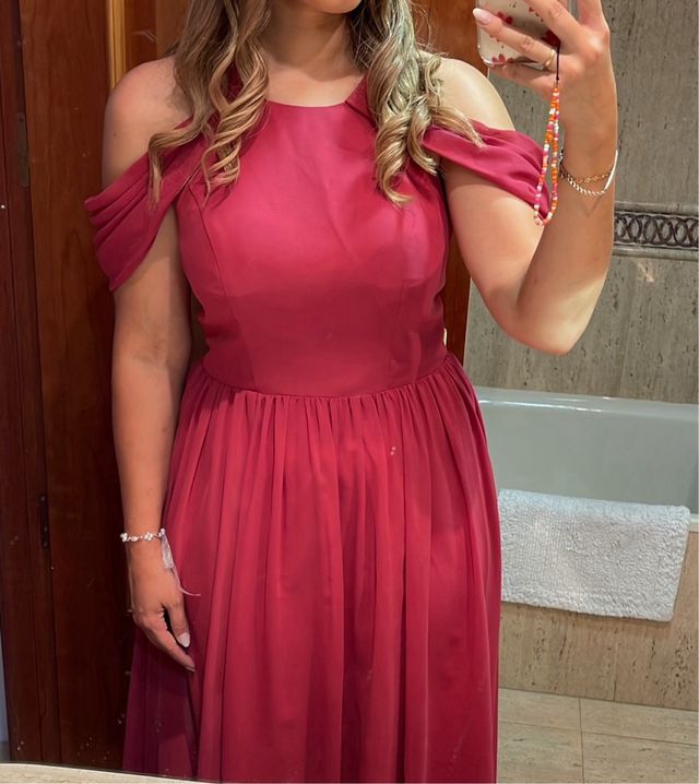 Vestido Boda Rosa Canela