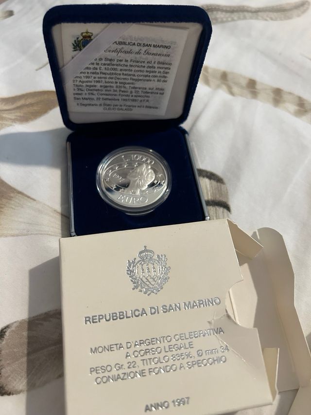 N.3 monete Repubblica San Marino