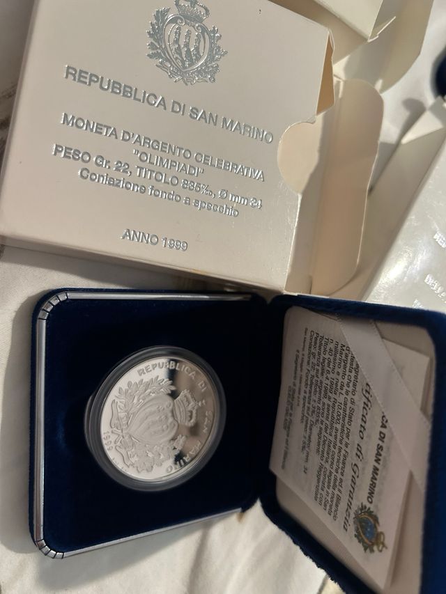 N.3 monete Repubblica San Marino