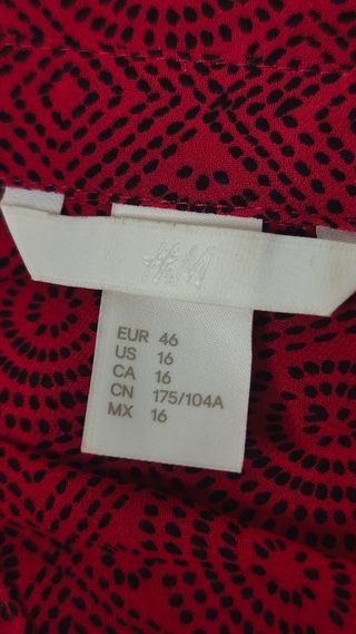 Blusa fucsia talla grande H&M