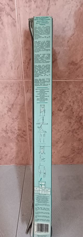 Barra para ejercicio