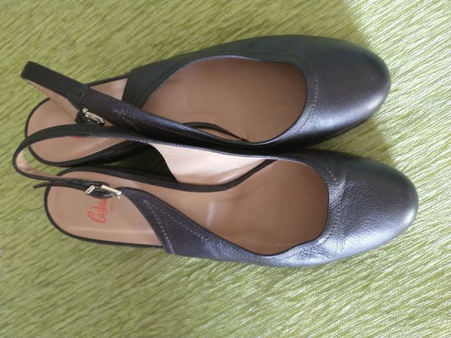 Alpargatas Castañer piel chocolate T. 40