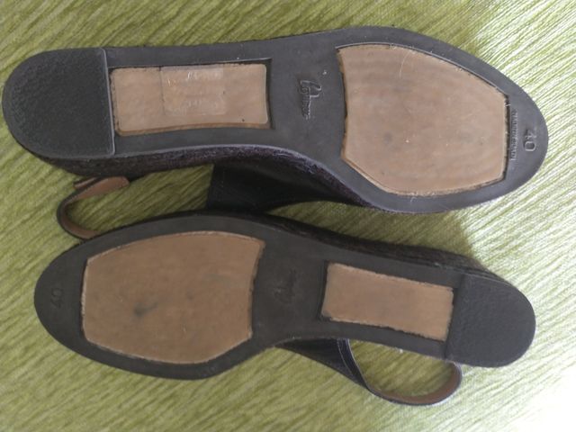 Alpargatas Castañer piel chocolate T. 40