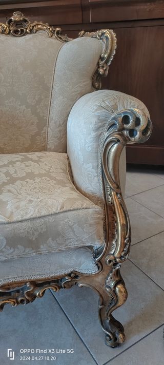 Poltrone e divano 3 posti stile Barocco