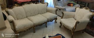 Poltrone e divano 3 posti stile Barocco