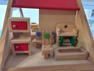 Casa muñecas madera