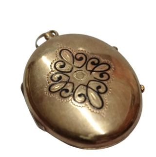 Colgante Portafoto Relicario Antiguo Oro Esmaltes