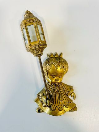 Aplique pared monaguillo bronce circa años 50