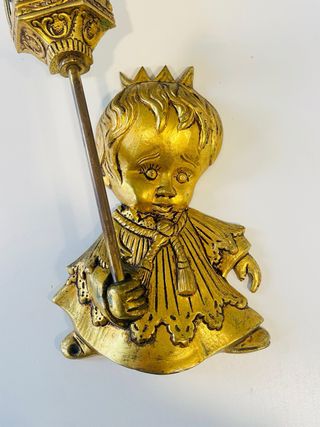 Aplique pared monaguillo bronce circa años 50